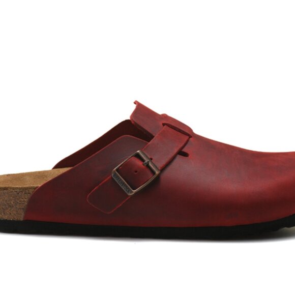 Birkenstock Boston Suede Leather Soft Footbed Clog - Picture 4 of 5